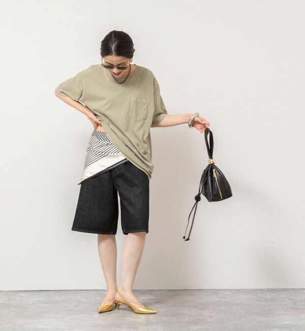 Rie Miller「BELOVED MYLITTLE ガーメントダイポケＴシャツ」|Tシャツ・カットソー|