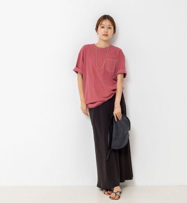 Rie Miller「BELOVED MYLITTLE ガーメントダイポケＴシャツ」|Tシャツ・カットソー|