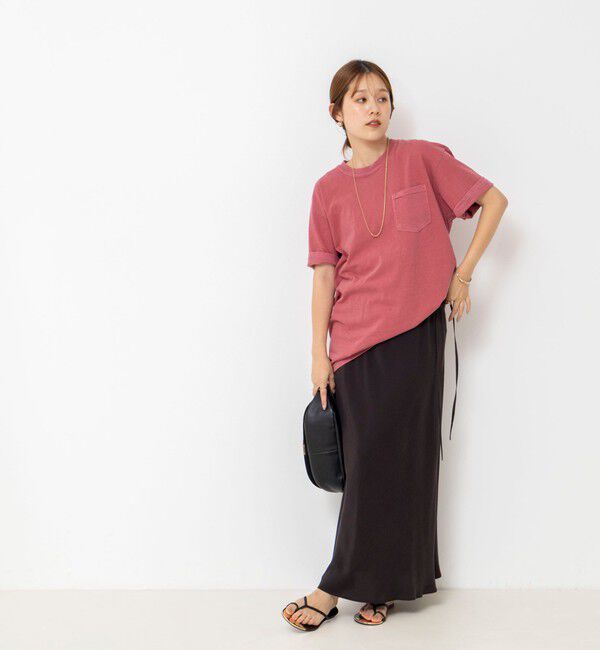 Rie Miller「BELOVED MYLITTLE ガーメントダイポケＴシャツ」|Tシャツ・カットソー|