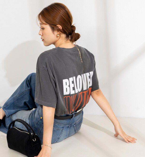 Rie Miller「BELOVED MYLITTLE ガーメントダイポケＴシャツ」|Tシャツ・カットソー|