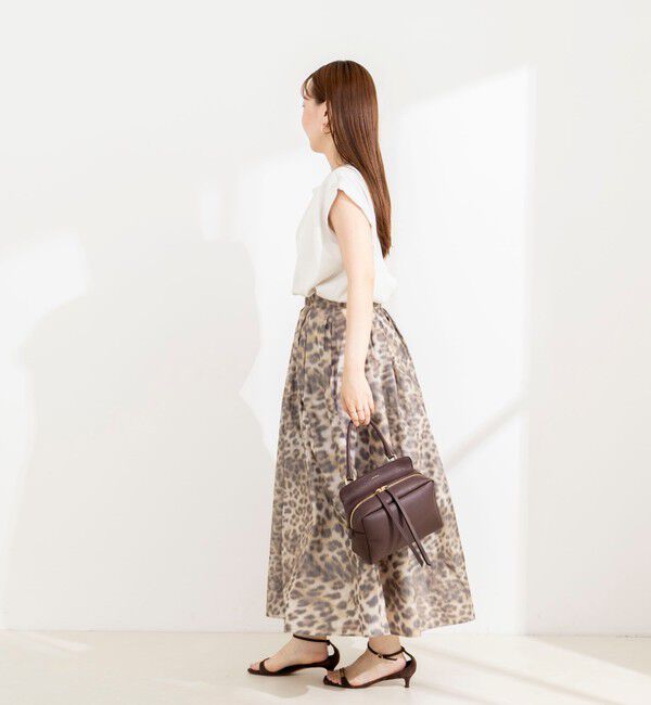 NOLLEY'S sophi「【BECシリーズ】《セットアップ対応》ウォッシャブルピーチサテンフレンチブラウス」|シャツ・ブラウス|