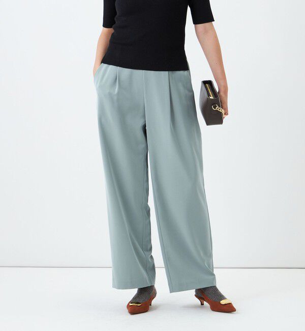 NOLLEY'S「ウォッシャブルシャンブレーツイルワイドパンツ」|その他|