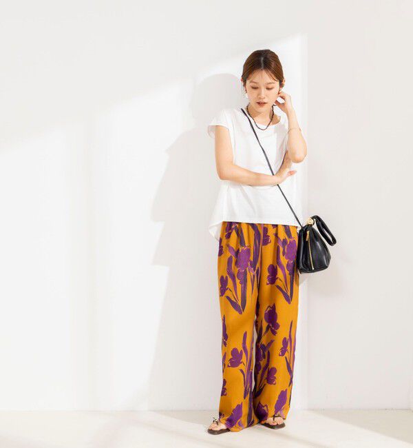NOLLEY'S「《セットアップ対応》ウォッシャブルDEVEAUX花柄楊柳パンツ」|その他|