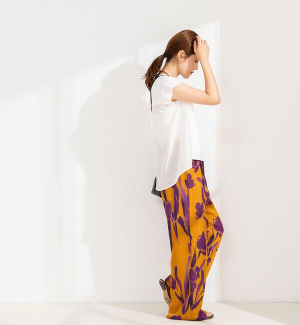 NOLLEY'S「《セットアップ対応》ウォッシャブルDEVEAUX花柄楊柳パンツ」|その他|