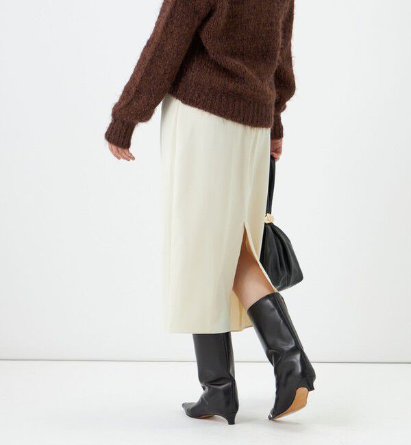 Rie Miller「ウォッシャブルドレープイージースカート」|タイト|