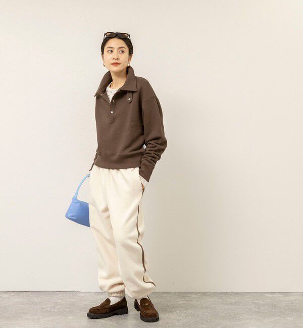 MAQWEL「【MAQWEL/マクウェル】ウォッシャブルスタンドネックスウェット」|Tシャツ・カットソー|