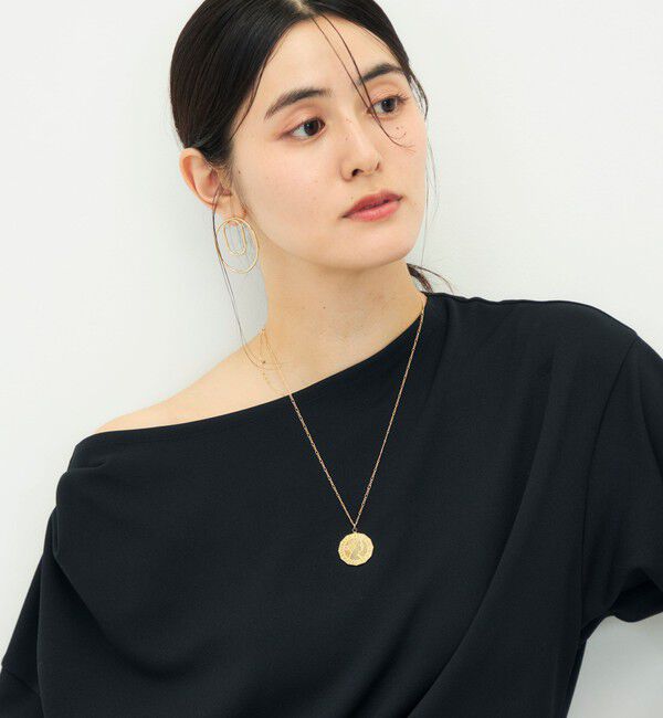NOLLEY'S sophi「【BECシリーズ】《セットアップ対応》ウォッシャブルライトダンボールジョーゼット2WAYプルオーバー」|Tシャツ・カットソー|ブラック