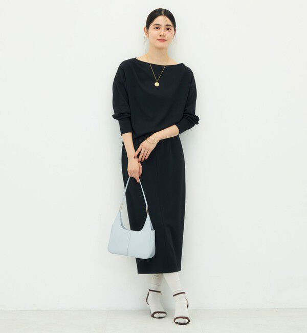 NOLLEY'S sophi「【BECシリーズ】《セットアップ対応》ウォッシャブルライトダンボールジョーゼット2WAYプルオーバー」|Tシャツ・カットソー|