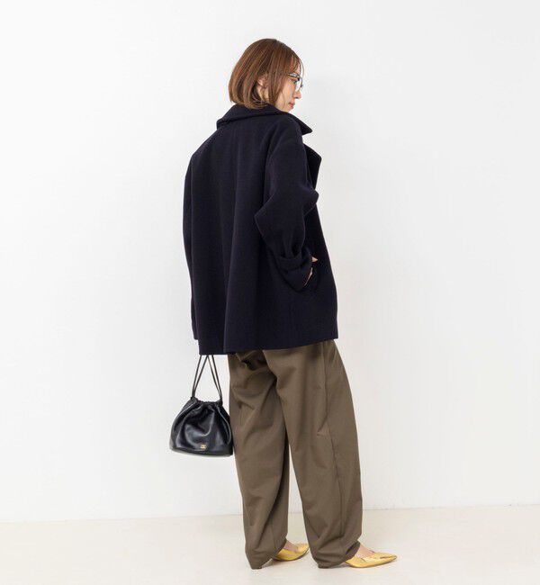 NOLLEY'S「【一部WEB限カラー】ウールカシミヤダブルブレストコート」|ピーコート|