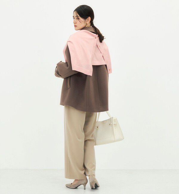 NOLLEY'S「【一部WEB限カラー】ウールカシミヤダブルブレストコート」|ピーコート|