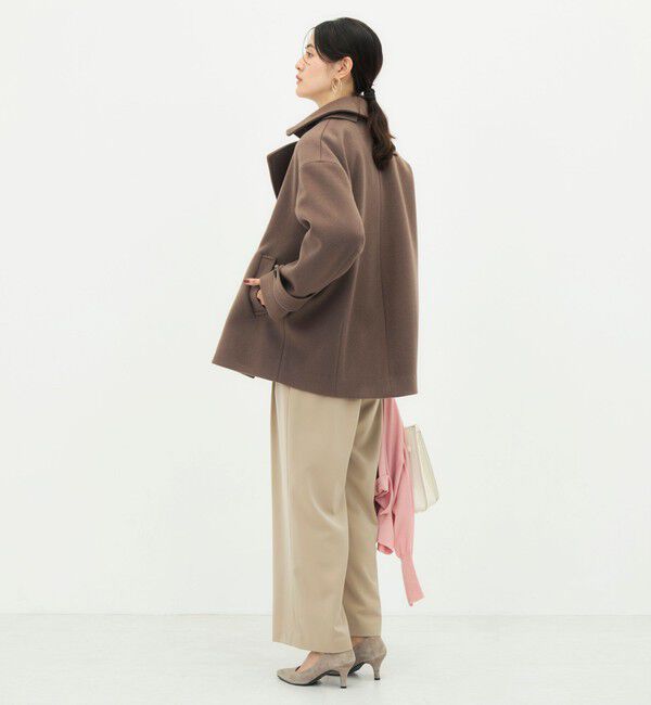 NOLLEY'S「【一部WEB限カラー】ウールカシミヤダブルブレストコート」|ピーコート|