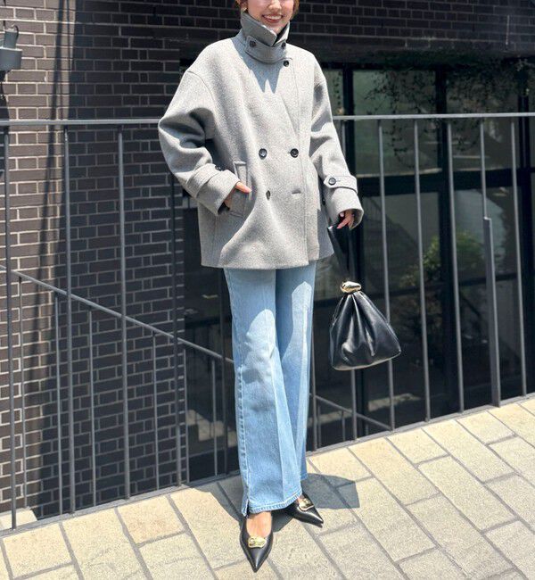 NOLLEY'S「【一部WEB限カラー】ウールカシミヤダブルブレストコート」|ピーコート|