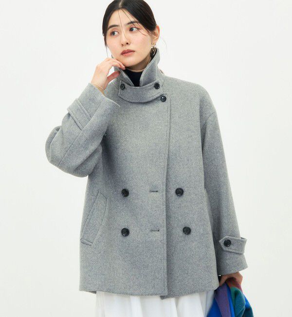 NOLLEY'S「【一部WEB限カラー】ウールカシミヤダブルブレストコート」|ピーコート|