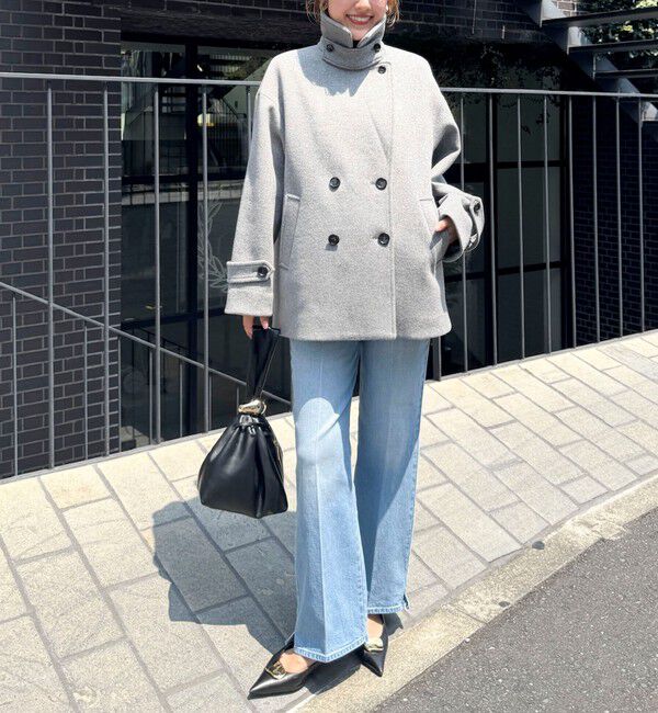 NOLLEY'S「【一部WEB限カラー】ウールカシミヤダブルブレストコート」|ピーコート|
