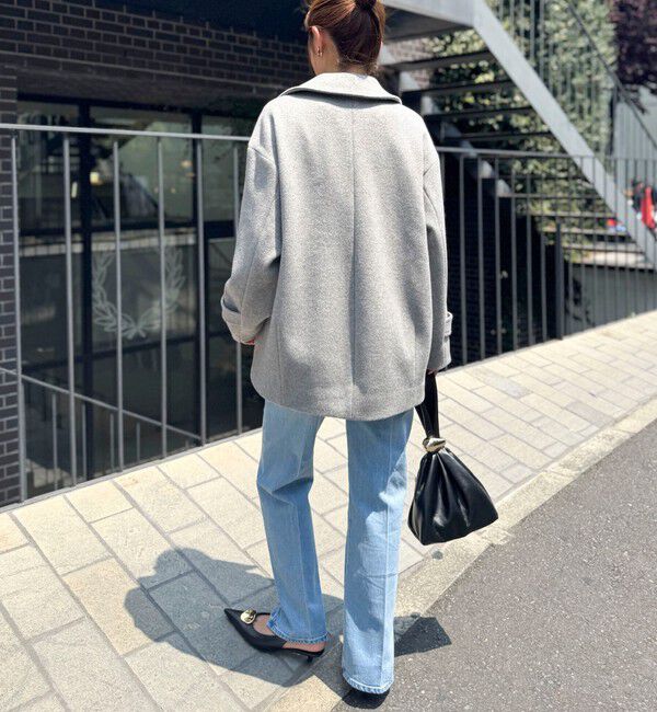 NOLLEY'S「【一部WEB限カラー】ウールカシミヤダブルブレストコート」|ピーコート|