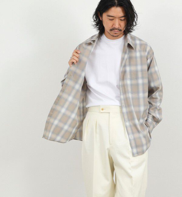 NOLLEY'S goodman「ウール オンブレチェック レギュラーシャツ 26AW」|シャツ・ブラウス|