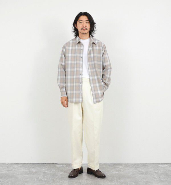 NOLLEY'S goodman「ウール オンブレチェック レギュラーシャツ 26AW」|シャツ・ブラウス|