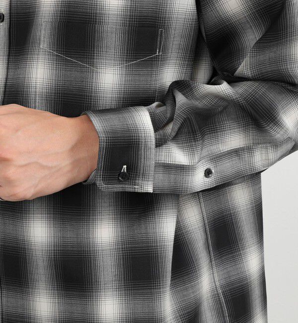 NOLLEY'S goodman「ウール オンブレチェック レギュラーシャツ 26AW」|シャツ・ブラウス|