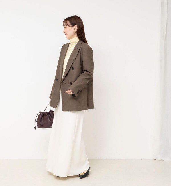NOLLEY'S sophi「《セットアップ対応》ウォッシャブルドライシャークサイドスリットジャケット」|テーラードジャケット|