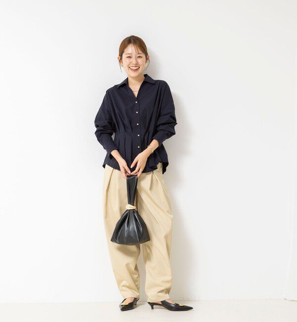 NOLLEY'S「【WEB＆一部店舗限定カラー】【GOODS BUYER 石田別注カラー】ストレッチタフタスキッパータックシャツ」|シャツ・ブラウス|