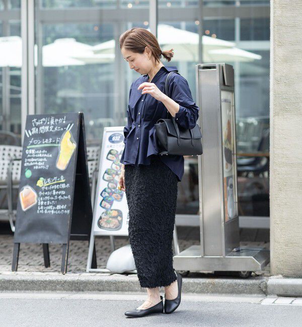 NOLLEY'S「【WEB＆一部店舗限定カラー】【GOODS BUYER 石田別注カラー】ストレッチタフタスキッパータックシャツ」|シャツ・ブラウス|