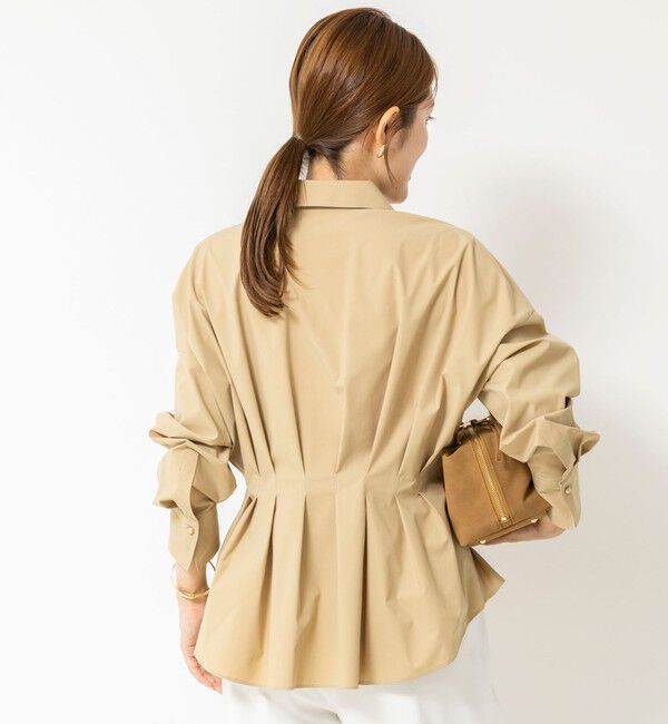 NOLLEY'S「【WEB＆一部店舗限定カラー】【GOODS BUYER 石田別注カラー】ストレッチタフタスキッパータックシャツ」|シャツ・ブラウス|