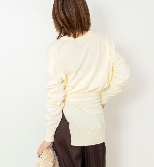 NOLLEY'S「【 SHOP PRESS二見別注カラー】レイヤードピース付きVネックプルオーバー」|ニット・セーター|