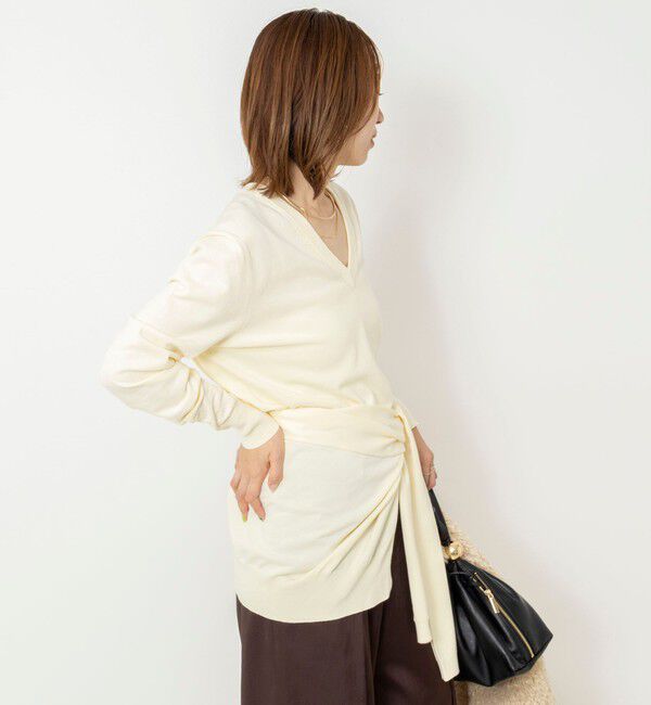 NOLLEY'S「【 SHOP PRESS二見別注カラー】レイヤードピース付きVネックプルオーバー」|ニット・セーター|