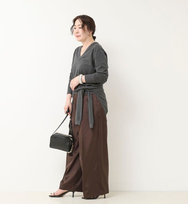 NOLLEY'S「【 SHOP PRESS二見別注カラー】レイヤードピース付きVネックプルオーバー」|ニット・セーター|