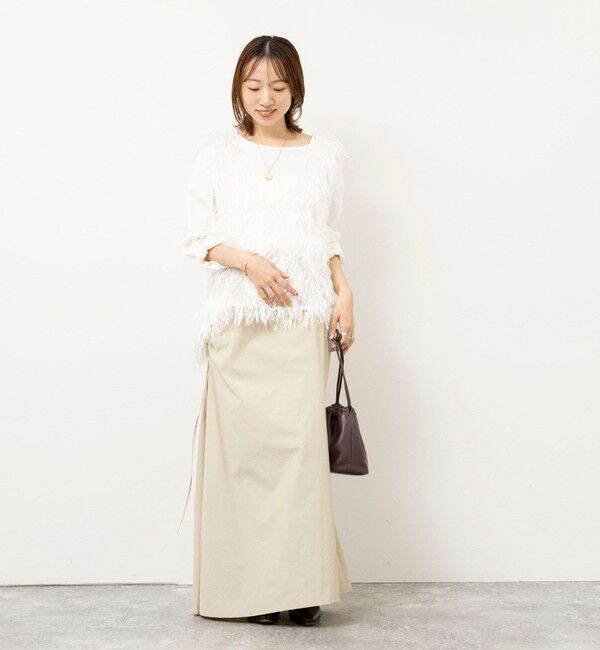 NOLLEY'S「【WEB限定】ウォッシャブルシアーフェザータンク」|シャツ・ブラウス|
