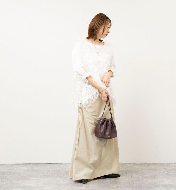 NOLLEY'S「【WEB限定】ウォッシャブルシアーフェザータンク」|シャツ・ブラウス|