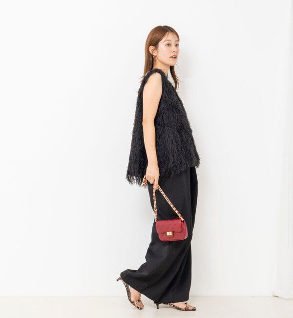 NOLLEY'S「【WEB限定】ウォッシャブルシアーフェザータンク」|シャツ・ブラウス|