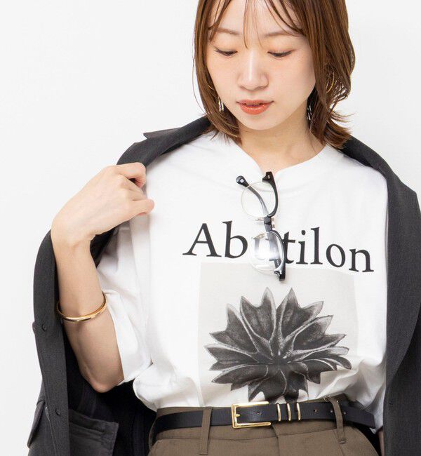 Rie Miller「【WEB＆一部店舗限アイテム】【karl blossfeldt】プラントフォトＴシャツ」|Tシャツ・カットソー|