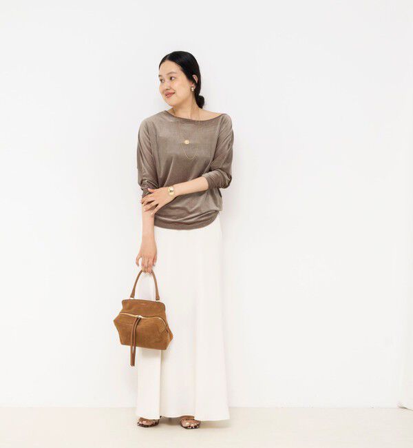NOLLEY'S sophi「【BECシリーズ】ウォッシャブルベロアドルマン2WAYプルオーバー」|Tシャツ・カットソー|