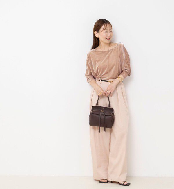 NOLLEY'S sophi「【BECシリーズ】ウォッシャブルベロアドルマン2WAYプルオーバー」|Tシャツ・カットソー|