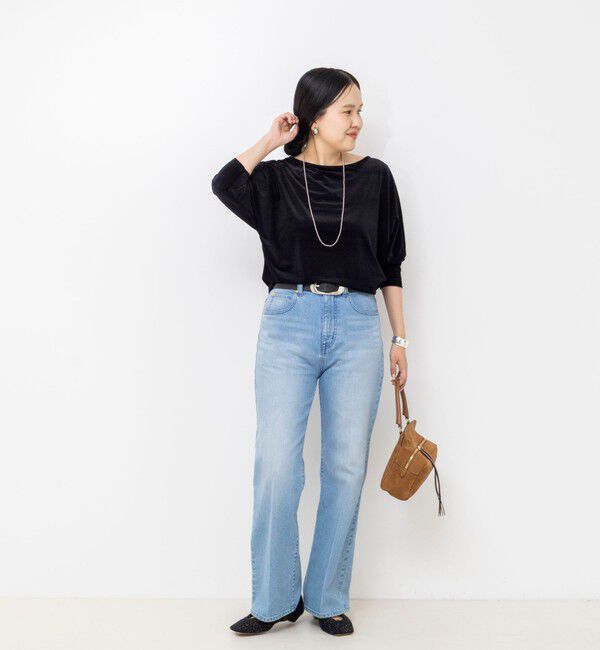 NOLLEY'S sophi「【BECシリーズ】ウォッシャブルベロアドルマン2WAYプルオーバー」|Tシャツ・カットソー|