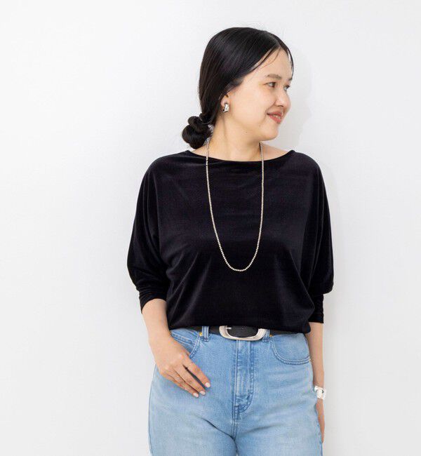 NOLLEY'S sophi「【BECシリーズ】ウォッシャブルベロアドルマン2WAYプルオーバー」|Tシャツ・カットソー|