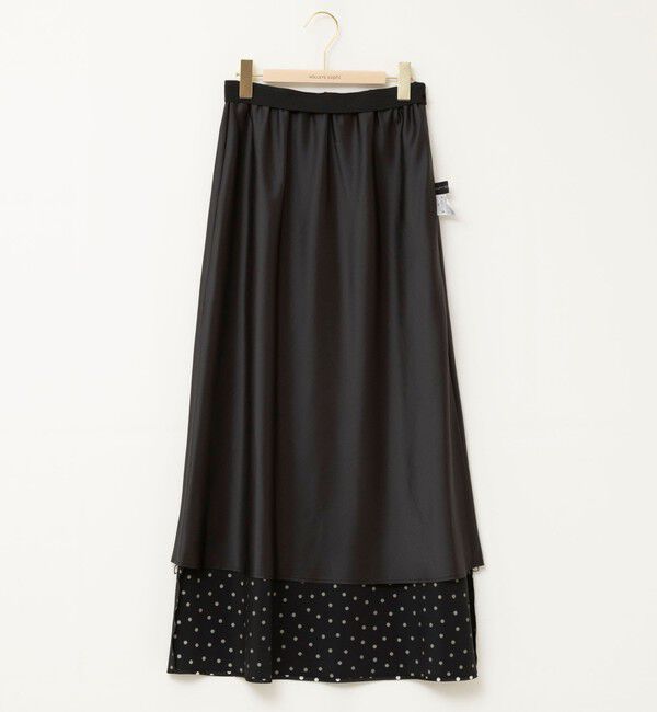 NOLLEY'S sophi「ウォッシャブルドットサテンナロースカート」|スカート|
