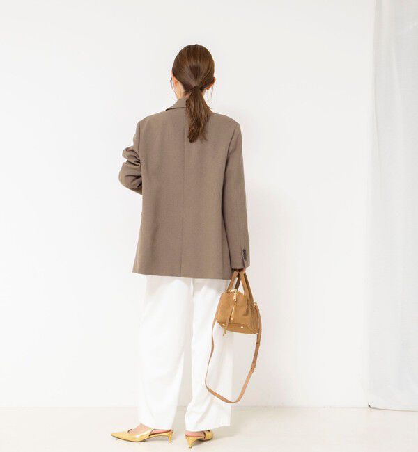 NOLLEY'S「【PR阿部☆別注】《抗ピリング/ストレッチ》ウォッシャブルダブルクロスオーバージャケット」|テーラードジャケット|