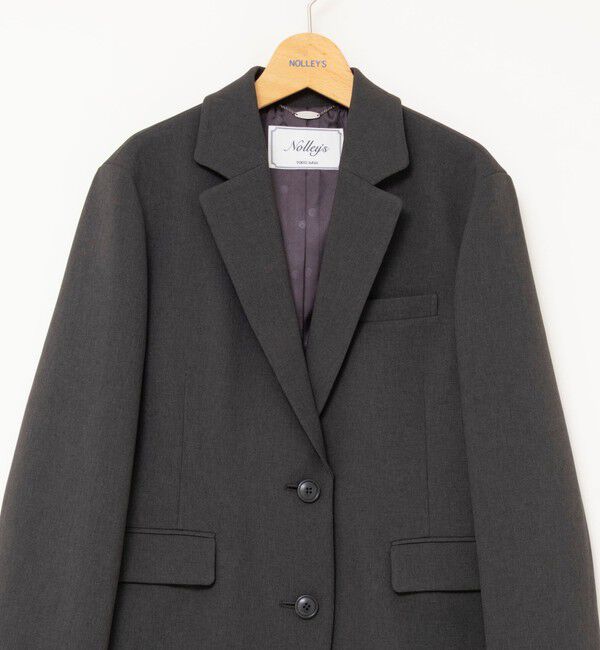 NOLLEY'S「【PR阿部☆別注】《抗ピリング/ストレッチ》ウォッシャブルダブルクロスオーバージャケット」|テーラードジャケット|