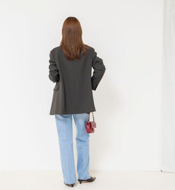 NOLLEY'S「【PR阿部☆別注】《抗ピリング/ストレッチ》ウォッシャブルダブルクロスオーバージャケット」|テーラードジャケット|