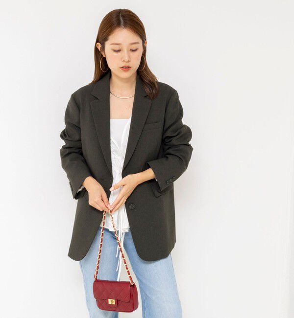 NOLLEY'S「【PR阿部☆別注】《抗ピリング/ストレッチ》ウォッシャブルダブルクロスオーバージャケット」|テーラードジャケット|