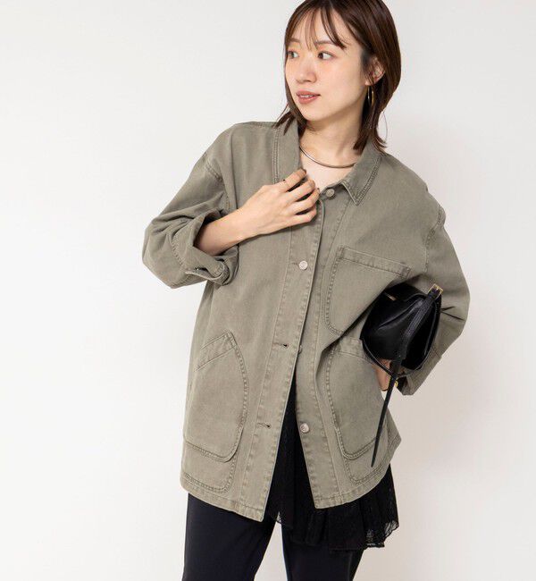 NOLLEY'S「【WEB限定】ウォッシャブルケミカルウォッシュカバーオール」|ブルゾン・スタジャン|