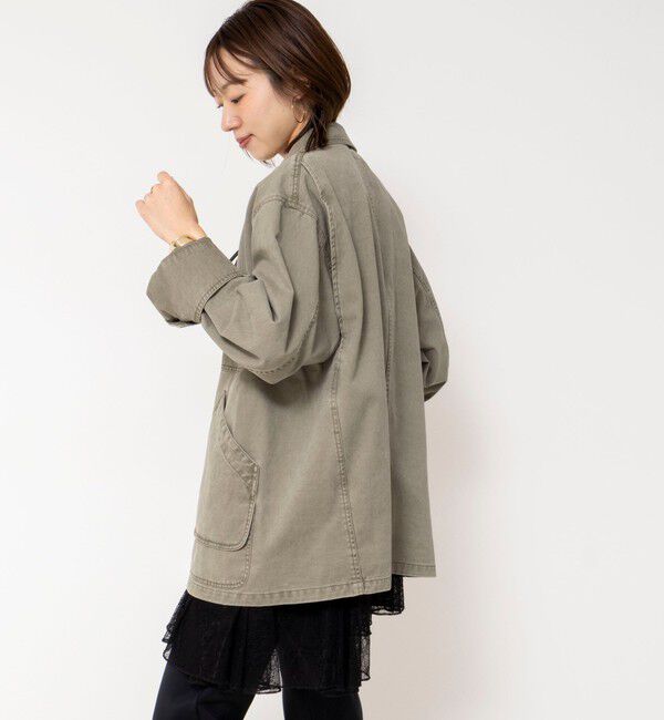 NOLLEY'S「【WEB限定】ウォッシャブルケミカルウォッシュカバーオール」|ブルゾン・スタジャン|