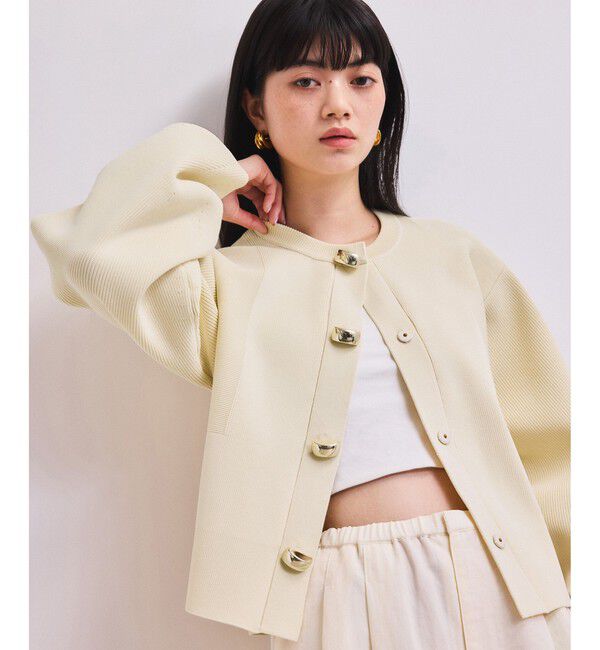 ADAM ET ROPE'「【WEB限定】・【サステナブル】セレクトネックカーディガン」|カーディガン|キナリ(16)