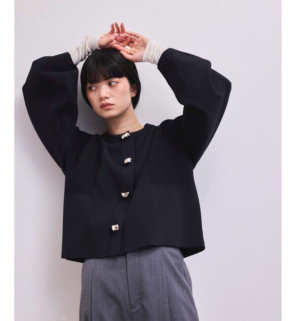 ADAM ET ROPE'「【WEB限定】・【サステナブル】セレクトネックカーディガン」|カーディガン|