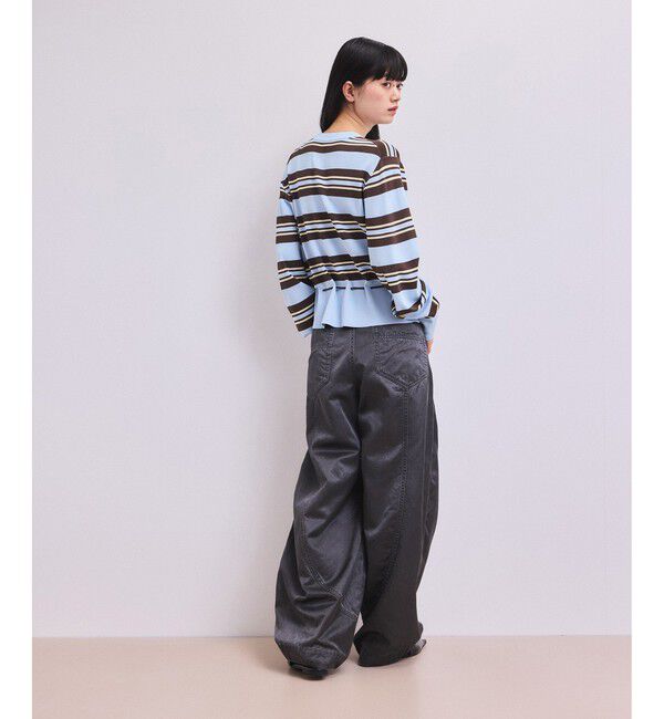 ADAM ET ROPE'「【WEB限定】バイカラーカーディガン/接触冷感」|カーディガン|