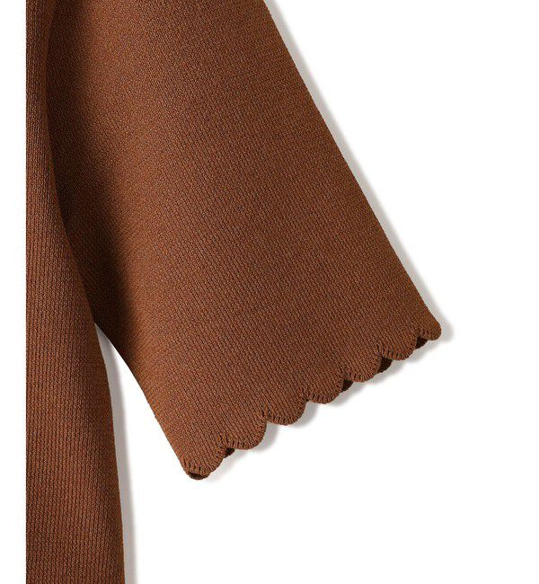 ADAM ET ROPE'「【WEB限定】ハーフスリーブリブカーディガン」|カーディガン|