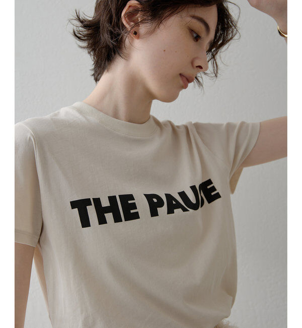 THE PAUSE「【THE PAUSE】THE PAUSE Tシャツ」|Tシャツ・カットソー|ライトベージュ
