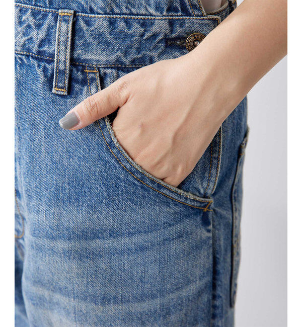  「《人気再販アイテム》DENIM ALL IN ONE２」|ワンピース|